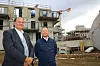 Selon Stéphane Noël, PDG d’Habiter (à gauche), ici avec son associé Benjamin Lafond, la ZAC Amphithéâtre 2 est idéalement située.