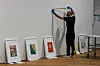 L’installation de l’exposition a pris environ trois semaines.