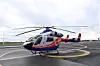 L'hélicoptère du SAMU est intervenu pour transporter un blessé.