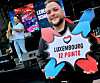 Moreno Pizzoni, organisateur de la fan zone, devant le concert d’attente de la demi-finale du concours.