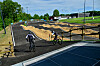 Quatre pistes de départ et une belle prestation pour l'inauguration de la nouvelle piste pour BMX, Bike Park Boy Konen.