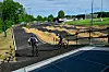 Quatre pistes de départ et une belle prestation pour l'inauguration de la nouvelle piste pour BMX, Bike Park Boy Konen.