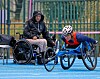 Katrin Kohl ici à l’entraînement à Paris sous les yeux de son coach allemand, Stefan Strobel.