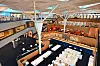 La salle de lecture peut accueillir 450 visiteurs.
