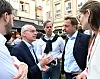 Christophe Hansen (à d.) peut - pour l'instant - compter sur le soutien du Premier ministre, Luc Frieden (à g.) pour devenir commissaire européen.