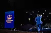«Ce soir, nous célébrons notre pays à travers un concert qui illustre la richesse de notre scène musicale», déclare le Grand-Duc Guillaume lors de son premier discours au Glacis.