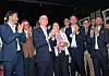 Luc Frieden, Isabel Wiseler-Lima et Christophe Hansen jubilent.