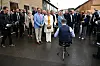 Le couple grand-ducal a entamé sa visite à Dudelange au son de la mandoline, interprétée par David Rio Costa. (photos Alain Rischard)