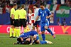 Menée 1-0, l'Italie, tenante du titre, a arraché le nul (1-1) à la dernière seconde contre la Croatie.
