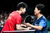 Ni Xia Lian félicite son adversaire. Malgré une belle résistance, elle n’a rien pu faire contre la n°1 mondiale Sun Yingsha.