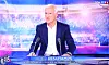 A picture taken in Paris on May 16, 2024 shows a television screen broadcasting France's head coach Didier Deschamps on French TV channel TF1 as he unveils his squad for the Euro 2024 football competition. (Photo by FRANCK FIFE / AFP)