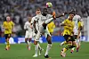 Antonio Rüdiger, le défenseur du Real Madrid s'est blessé en fin de match contre la Suisse, se tenant l'arrière de la cuisse droite.