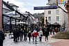 L’abri dressé dans la Grand-Rue a tenu le coup face aux rafales.