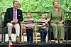 Les Princes François et Charles ont suivi tout le spectacle, applaudissant chaque prestation.